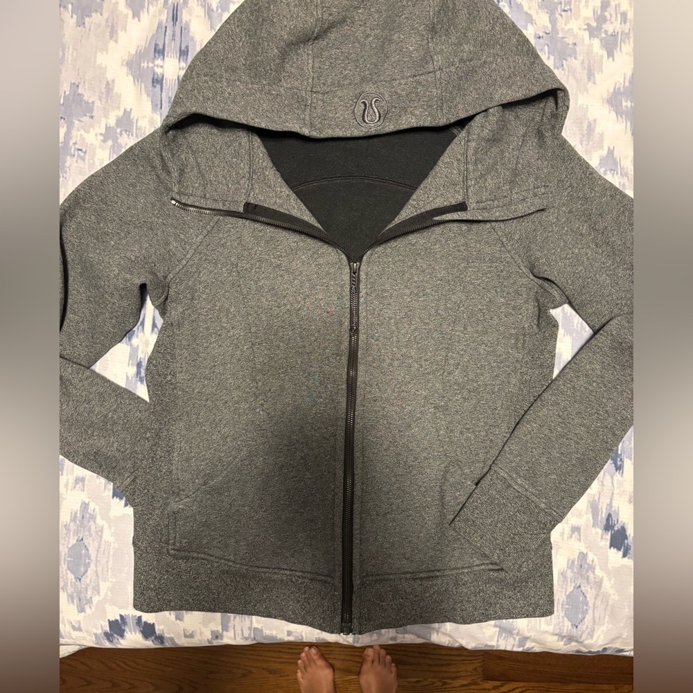 Lululemon Gray Zip-Up Hoodie